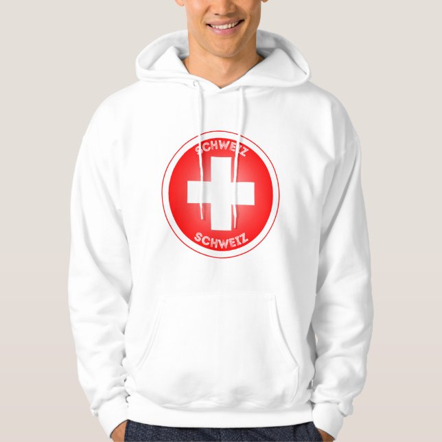 Veste À Capuche Croix suisse Schweiz (Devant)