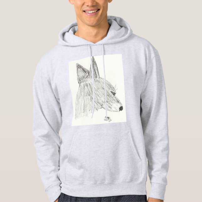 Veste À Capuche Croquis de chien (Devant)