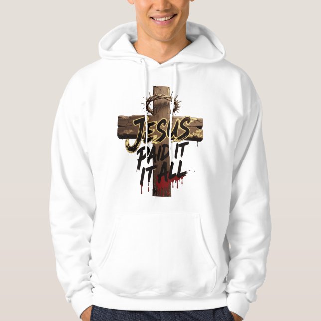 Veste À Capuche Crown of Thorns Jesus Shirt – Christian T-Shirt (Devant)