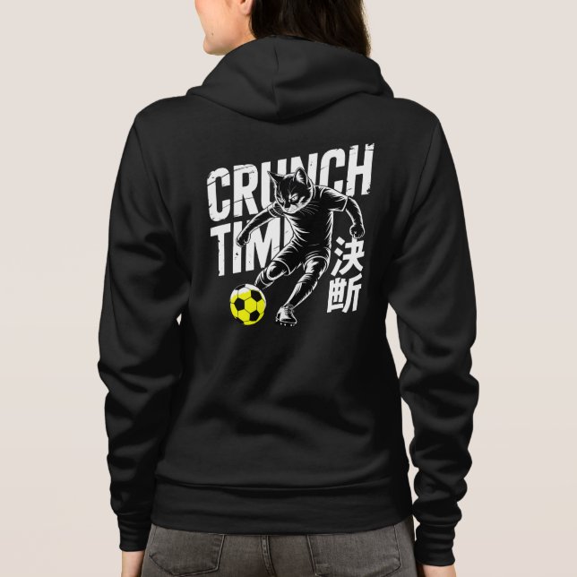 Veste À Capuche Crunch Time Soccer Cat - Style Anime Athlétique (Dos)