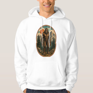 Veste À Capuche Cryptid Bigfoot Gardien de la Montagne Aquarelle V