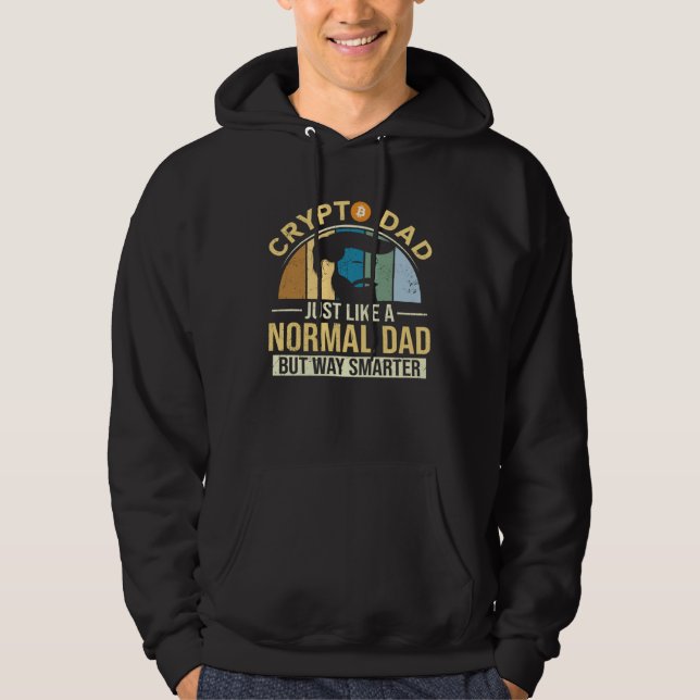 Veste À Capuche Crypto Dad Normal Father Bitcoin Hodler Trader  Cr (Devant)
