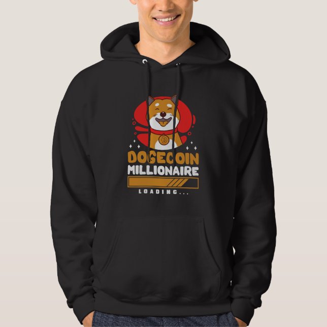 Veste À Capuche Crypto DogeCoin Millionaire Chargement (Devant)