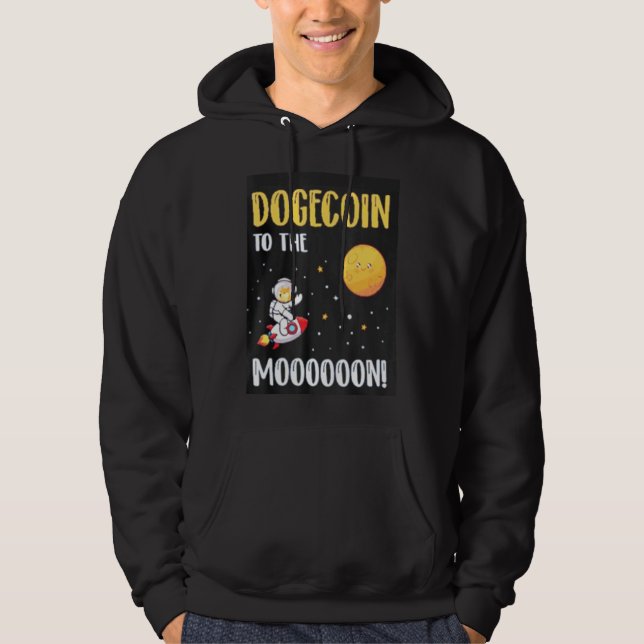 Veste À Capuche Crypto Dogecoin vintage 1 (Devant)