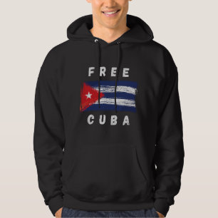 Veste À Capuche Cuba Libre Drapeau Rétro Cubain