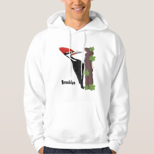 Veste À Capuche Cue drôle Pileated woodpecker dessin d'illustratio