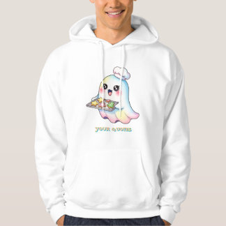 Veste À Capuche Cuisinier Fantôme Kawaii Avec Cookies de Noël