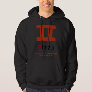 Veste À Capuche culture K alphabet coréen Hangul Consonne 18