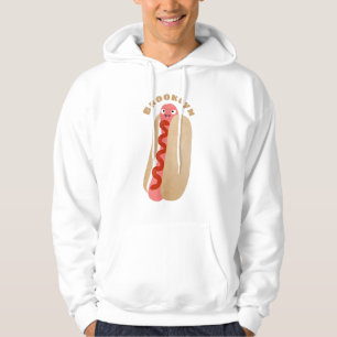 Veste À Capuche Curieux hot dog Weiner dessin animé