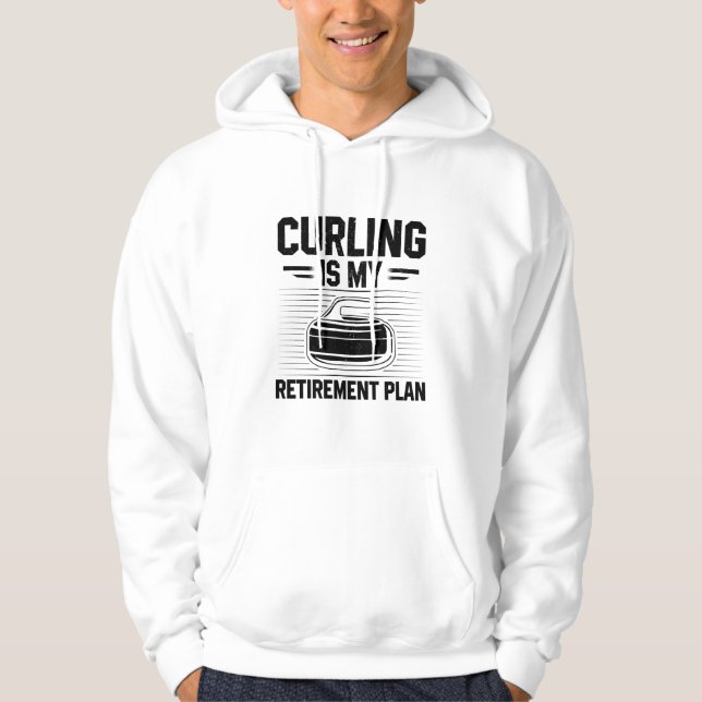 Veste À Capuche Curling | Curler Curl Winter Sports Cadeau (Devant)
