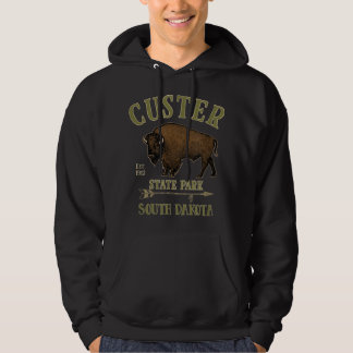 Veste À Capuche CUSTER STATE PARK Bison South Dakota souvenir