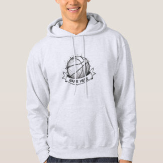Veste À Capuche Custom Basketball Hoodie with Name – Sports Gift