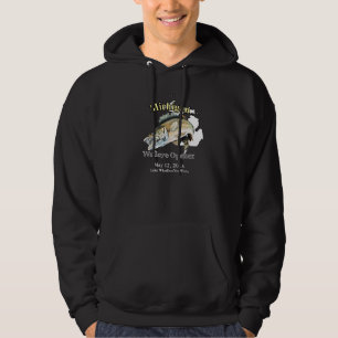 Veste À Capuche Custom Lake/Date Michigan Walleye Opener Dark