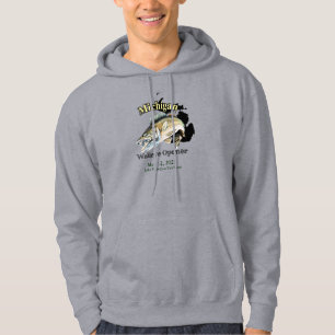 Veste À Capuche Custom Lake et Date Michigan Walleye Opener