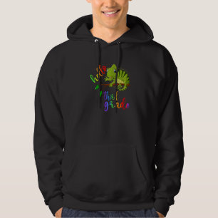 Veste À Capuche Cute Caméléon Bonjour Troisième Année Rentrée Scol
