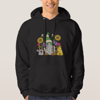 Veste À Capuche Cute Flower Garden Gnome with Bees and Flowers Gif