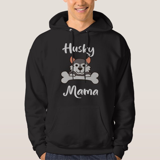 Veste À Capuche Cute Husky Mama Womens Dog Mom   1 (Devant)