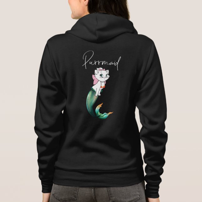 Veste À Capuche Cute Kitten Purrmaid - Fun Mermaid Design de chat (Dos)