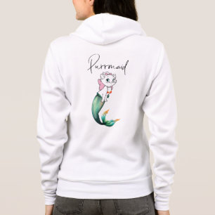 Veste À Capuche Cute Kitten Purrmaid - Fun Mermaid Design de chat