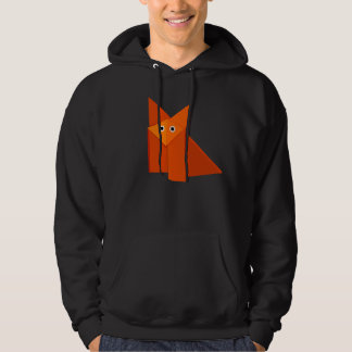 Veste À Capuche Cute Origami Fox géométrique Kawaii