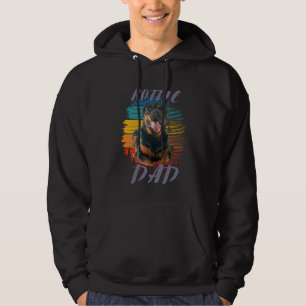 Veste À Capuche Cute paw Retro Heart Rottie Dog Animaux animaux de