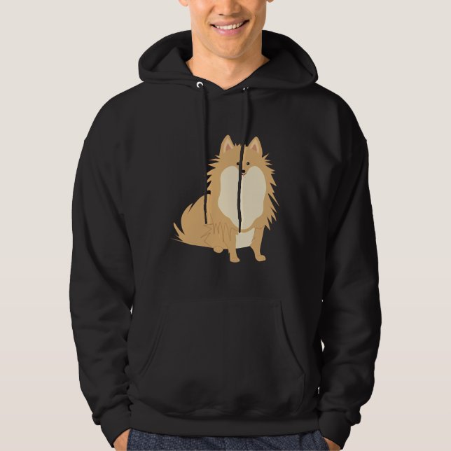 Veste À Capuche Cute Pomeranian 8 (Devant)