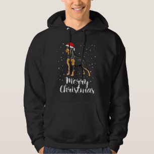 Veste À Capuche Cute Rottweiler Santa Hat Joyeux costume de Noël