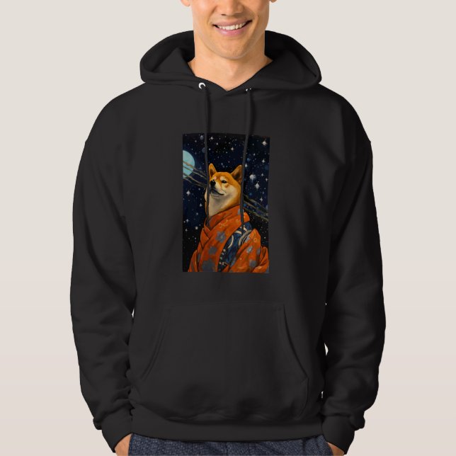 Veste À Capuche Cute Shiba Inu Pixel Art (Devant)