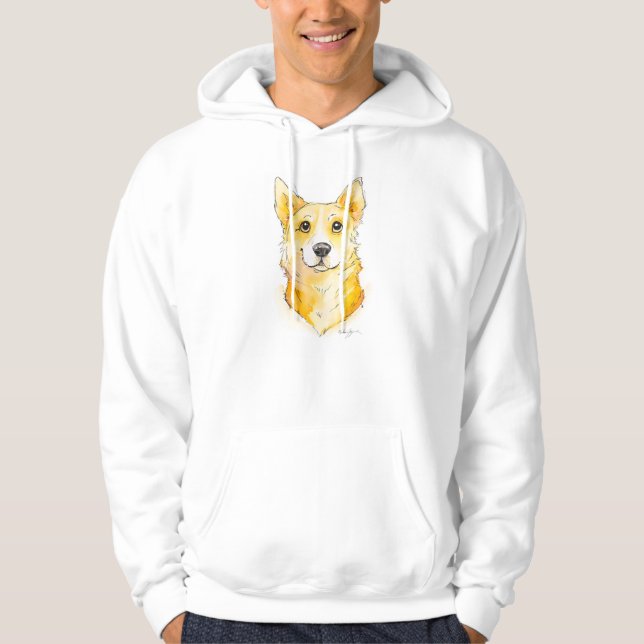 Veste À Capuche Cutie Corgi (Devant)