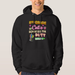 Veste À Capuche Cutie De 8E Année Déclaration Pour Teac De Huitièm