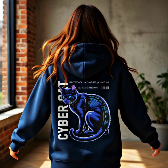 Veste À Capuche Cybercat Apex Predator - Cadeau de science-fiction (Créateur téléchargé)