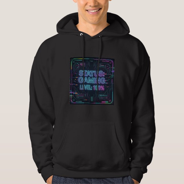 Veste À Capuche ​Cyberpunk Status Gaming Level 100 T-Shirt (Devant)