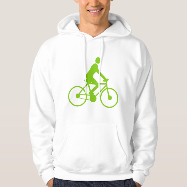 Veste À Capuche Cyclisme - Martian Green (Devant)