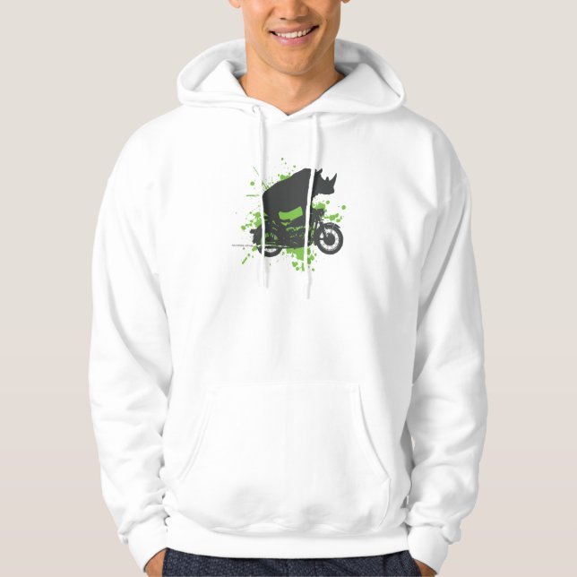 Veste À Capuche Cycliste de rhinocéros (Devant)