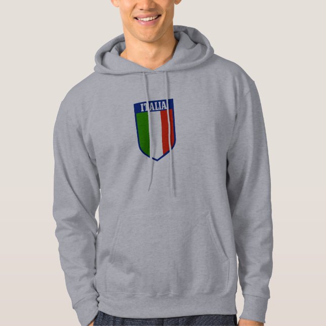 Veste À Capuche D sweatshirt à capuche drapeau italien (Devant)