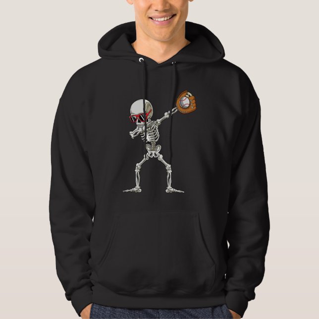 Veste À Capuche Dab Skeleton Dabbing Skeleton Baseball Boys Hallo (Devant)