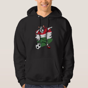 Veste À Capuche Dabbing French Bulldog Hongrie Soccer Fans Jersey
