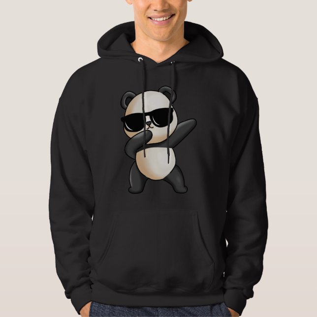 Veste À Capuche Dabbing Panda Animal Mignon Ours Panda Géant Dab D (Devant)
