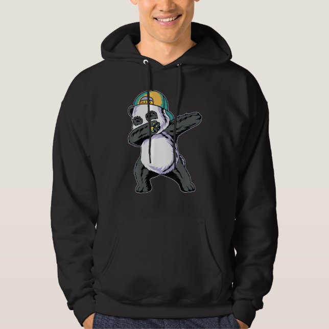 Veste À Capuche Dabbing Panda - Drôle D'Animal Mignon Ours Panda G (Devant)