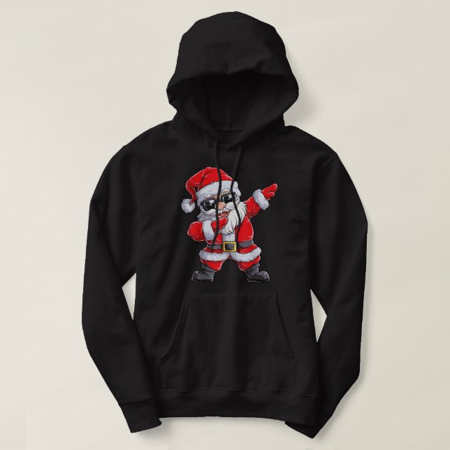 Veste À Capuche Dabbing Santa Claus Christmas Boys Men Funny Xmas  (Design devant)