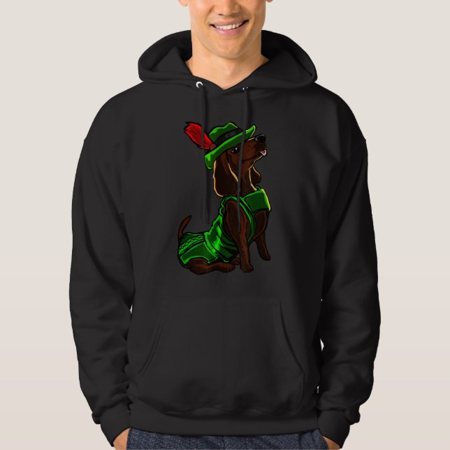 Veste À Capuche Dachshund Allemagne (Devant)