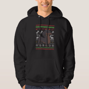 Veste À Capuche Dachshund Chien Père Noël Moche Motif de Noël X