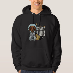 Veste À Capuche Dachshund Chien Spatial Astronaute Vecteur