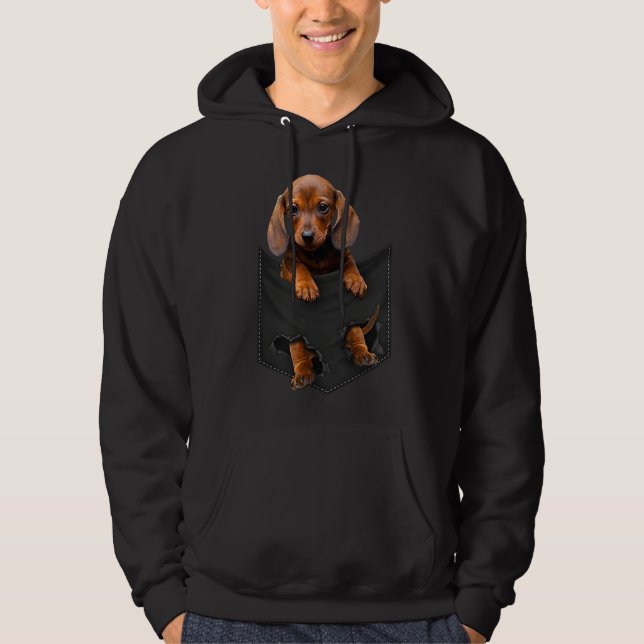 Veste À Capuche Dachshund Dans Ma Poche Dachshund Weiner Chien Cad (Devant)