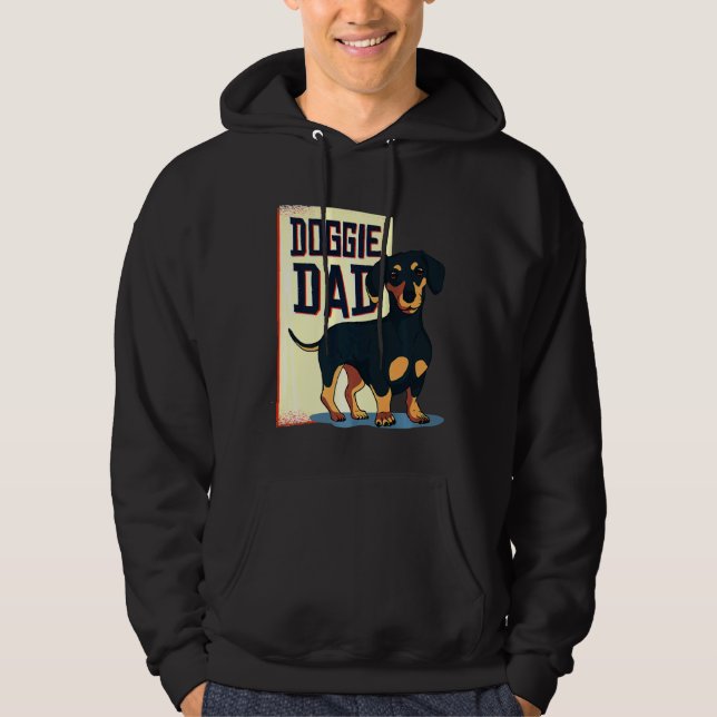 Veste À Capuche Dachshund Doggie Papa (Devant)