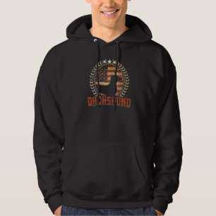 Veste À Capuche Dachshund Drapeau américain Patriotique Wiener Chi