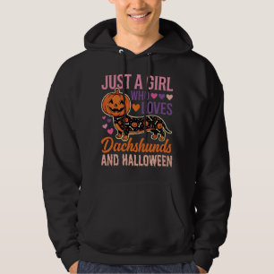 Veste À Capuche Dachshund drôle de Halloween Citrouille Amateur de