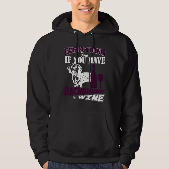 Veste À Capuche Dachshund Fine (Devant)