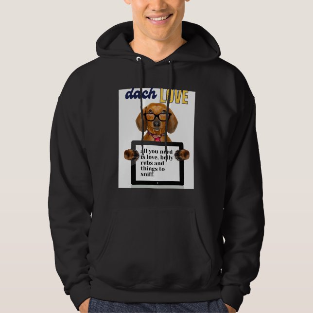 Veste À Capuche Dachshund Love 430 (Devant)
