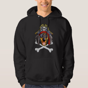 Veste À Capuche Dachshund Pirate Jolly roger Drapeau Crâne Crossbo